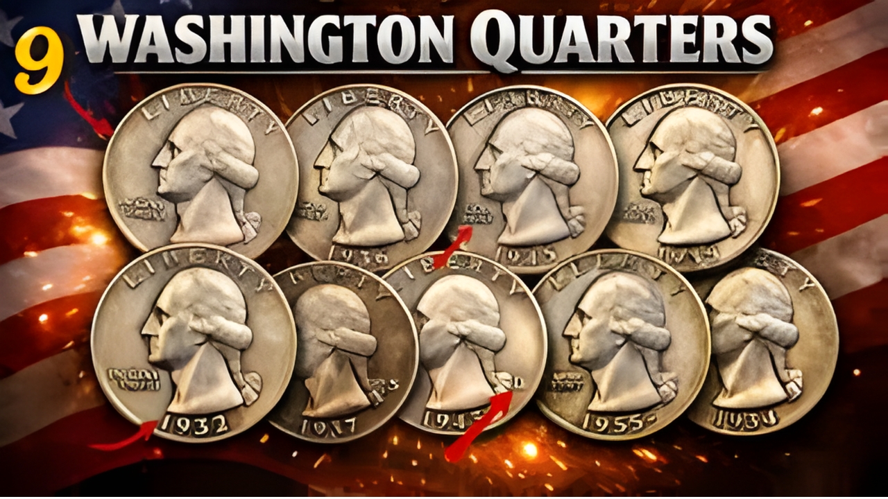 9 Rare Washington Quarters Worth Up to $50,700 in 2026